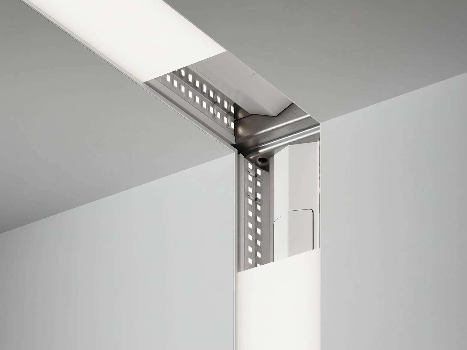 Interspace Ceiling to wall